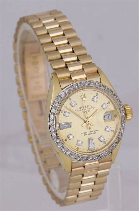 rolex all gold ladies watch|18k gold ladies rolex watch.